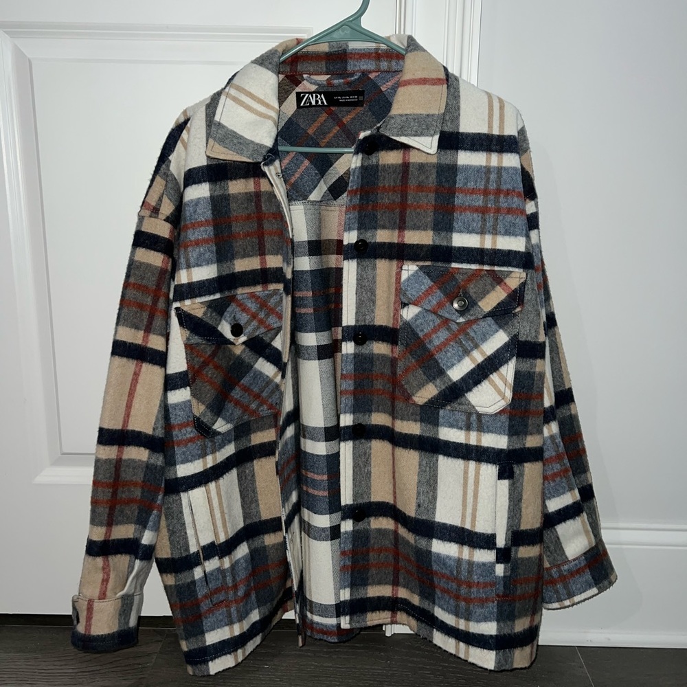 Zara Plaid Shacket